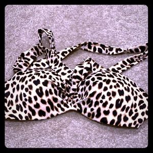 Multi-way Tie VS Leopard Bikini Top